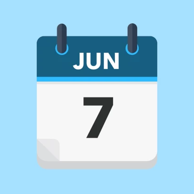 Calendar icon showing 7th June