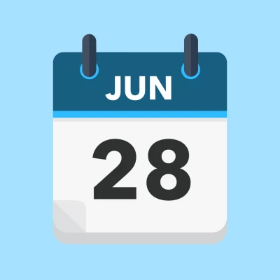 Calendar icon showing 28th June