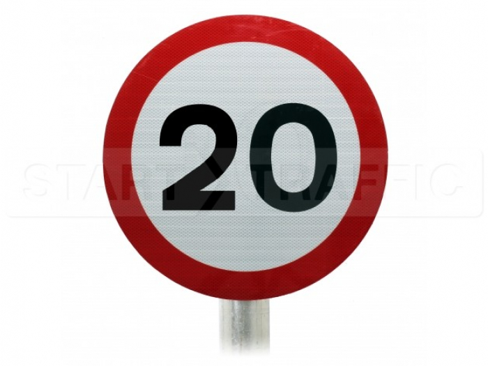 20 mph sign