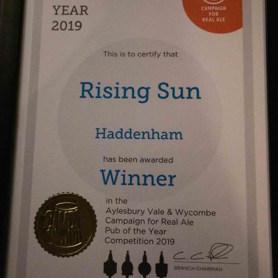 CAMRA Award - Rising Sun