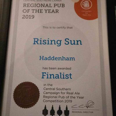 CAMRA Award - Rising Sun
