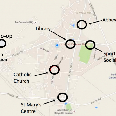 Defibrillators_Haddenham Map 2020