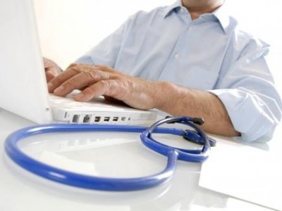 Doctor at Computer
