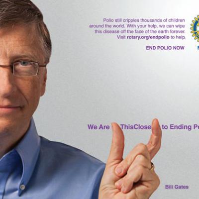 End Polio Now_Bill Gates Poster