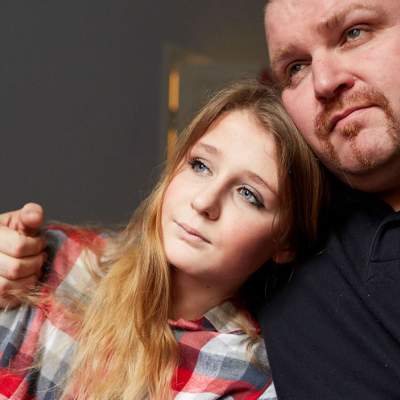 Father and daughter image