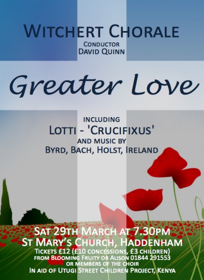 Greater Love Concert Poster