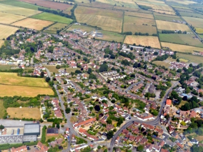 Haddenham aerial view
