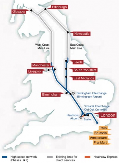 HS2 Route Map