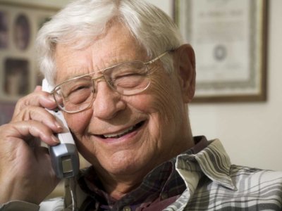 Older person on telephone 01