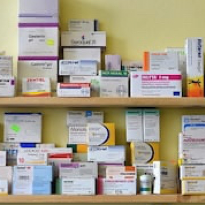 Pharmacy Drug Shelf