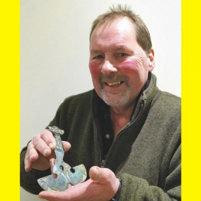 Ray Pusey with Brooch