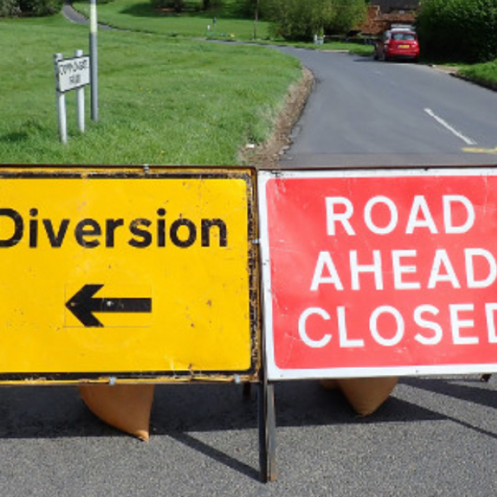 Road Closure Sign