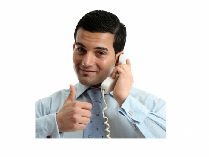 Thumbs-Up on Telephone